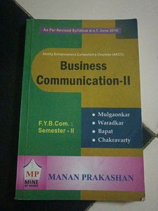 FYBCOM sem 2 business communication textbook