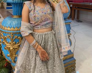 Stunning Sequined Lehenga Choli Set
