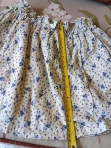 Boho Floral Print Tiered Skirt