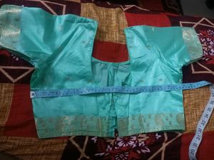 Elegant Green saree with blouse