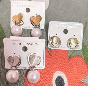 Charming Pearl & Heart Earrings Set
