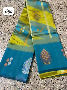Beautiful Teal & Green Art Silk Saree