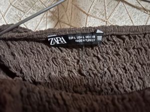 ZARA Chic Textured Midi Dress