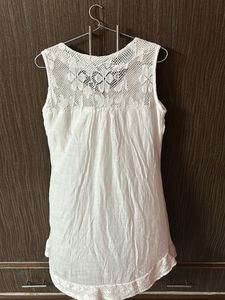 Boho White Lace Dress