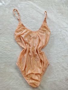 Peach Lace Bodysuit