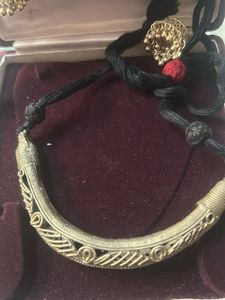 Dokra Necklace with Kashmiri zumkha