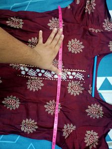 Brown Silk Kurta