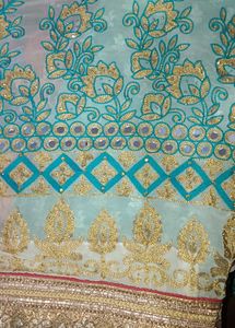 Beautifully Embroidered Saree