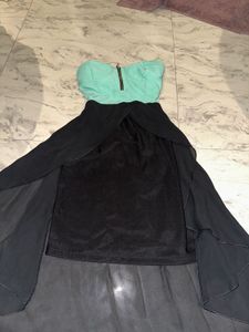 Strapless High-Low Dress