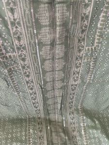 W branded Mint  Green embellished Kurti
