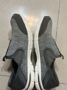 Comfortable Grey Slip-On Shoes