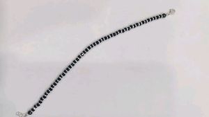 Black Beads Pure Silver