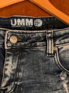 UMM Distressed Denim Shorts