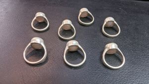 Pure Hand made Silver Shanti Moti Ring