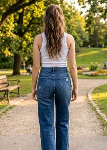 Stylish Ripped Blue Jeans 🌀