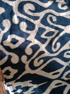 Stylish Blue &amp; White Patterned kurti
