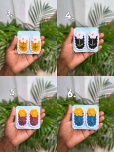 Crochet Hair Clips one pair
