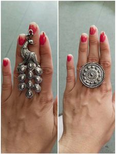 Unique Silver Peacock & Mandala Rings