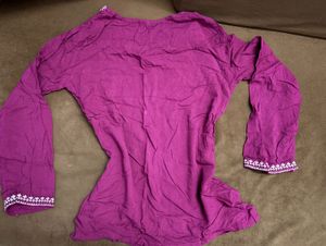 Beautiful Purple Embroidered Kurta