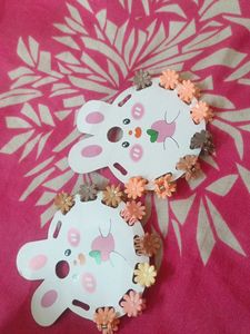Cute Bunny Hair Clips Set 2 (