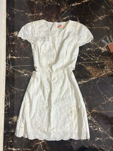 cute white frock