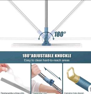Silicone Floor Wiper with Adjustable Handle