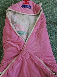 Soft Pink Baby Swaddle Blanket