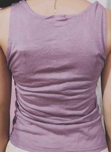 Lavender Lace Detail Top