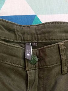 Olive Green Smart Trousers