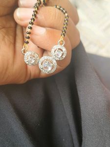 Pack Of 3 Items  American Diamond Mangalsutra