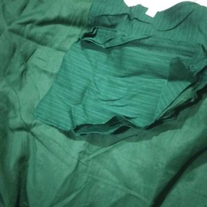 Kids Green Kurta Set with Dupatta