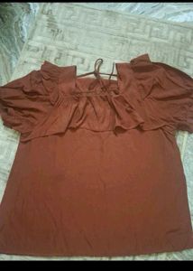 Stylish Ruffled Sleeve Top