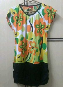 Vibrant Floral Tunic Top