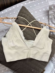 Cute Beige Bralette Top