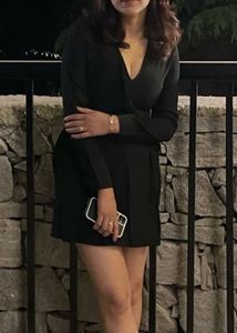 Chic Black Wrap Dress