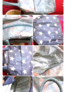 Cute Star Print Insulated Lunch Bag