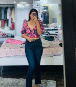 Zara Floral Crop Top