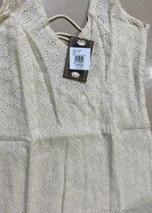Nishorama Hans Halterneck Corset Kurti – Beige