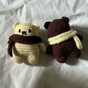 Adorable Crocheted Teddy Bear Set