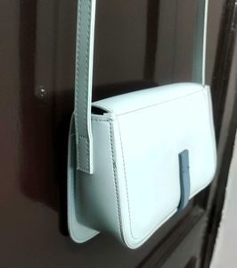 Minimalist Pastel Sky Blue Crossbody Bag