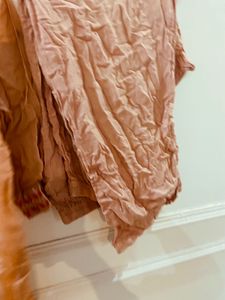 Elegant Peach Embroidered Kurta Set