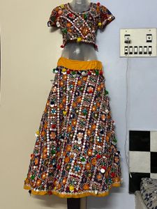 Embroidered Lehenga Choli Duppatta Set
