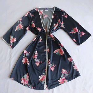 Floral Print Satin Robe🎀✨️