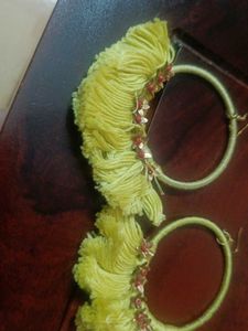 Boho Chic Tassel Hoop Earrings