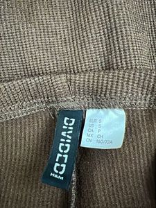 Brown Shimmer Flare Pants with Tie-Up De