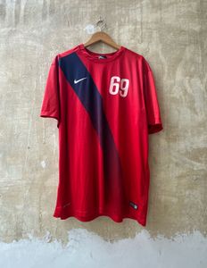 Nike Red "69" Dri-fit Football jersey