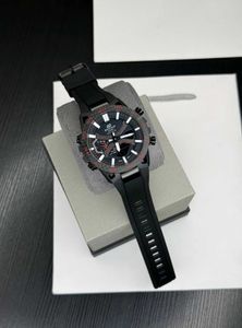 Edifice Men Quartz Black Dial Analog-Digital Resin
