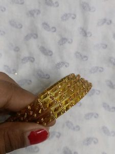 Gold Tone Bangle Set of 30