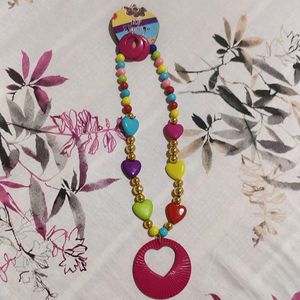Multicolored necklace set for kids