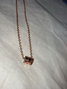 Rose Gold Chain Necklace with Pendant